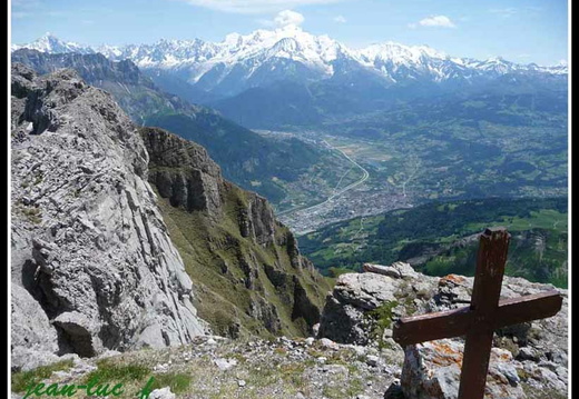 pointe arbenne avec vue sur le Mt Blanc