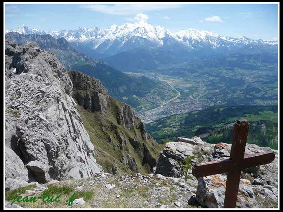 pointe arbenne avec vue sur le Mt Blanc