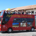Transport de touristes à travers la ville